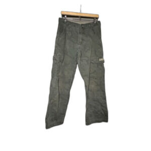 Vintage VF Wrangler 30x30 Green Camo Cargo Pants 100% Cotton Utility Style